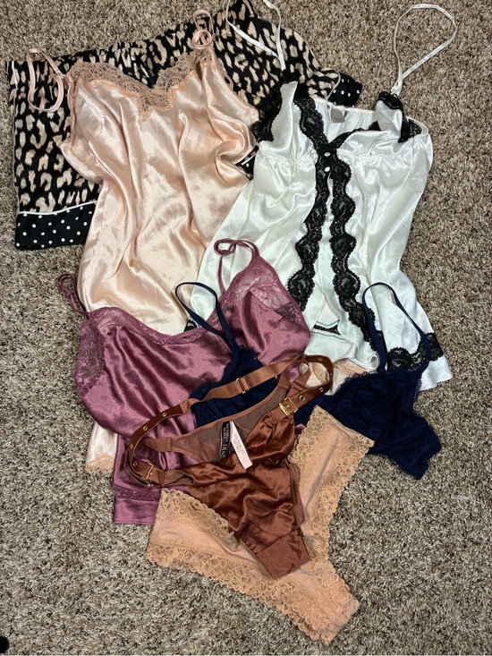 Victoria's Secret Other - Victoria Secret 7 Piece Bundle Items 2 Satin Slips Camisole Shorts Panties